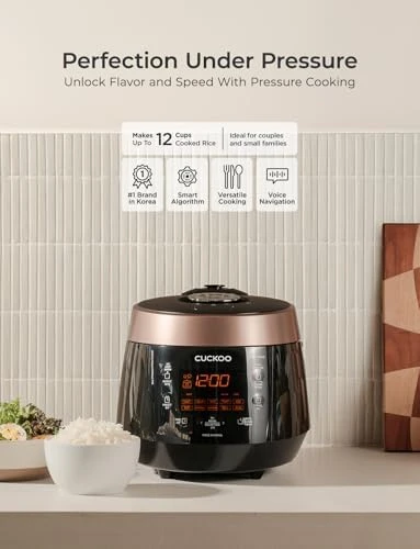 High Pressure Rice Cooker 6-Cup Uncooked / 12-Cup Cooked — Multicooker, CUCKOO