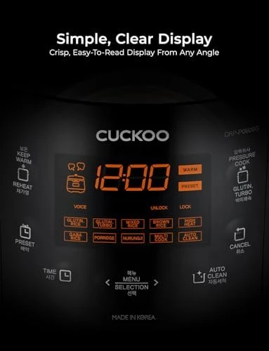 High Pressure Rice Cooker 6-Cup Uncooked / 12-Cup Cooked — Multicooker, CUCKOO