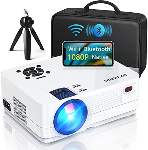 Native 1080P Projector with WiFi and Two-Way Bluetooth — Smart Projector, Dxyiitoo