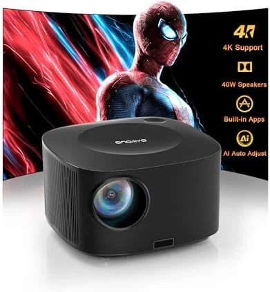 Outdoor Projector 4K with WiFi and Bluetooth — Smart Projector, ONOAYO
