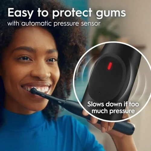 Rechargeable Electric Toothbrush, iO2 Starter Kit, 3 Cleaning Modes, Automatic Pressure Sensor to Protect Gums, 2 Brush... — Electric Toothbrush, Oral-B