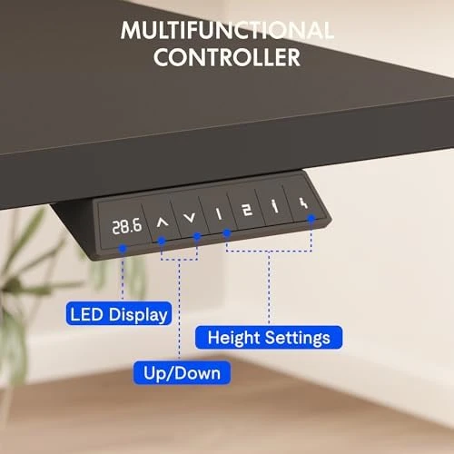 Whole-Piece Standing Desk with Clamp Power Strip, 48x24" — Standing Desk, FLEXISPOT