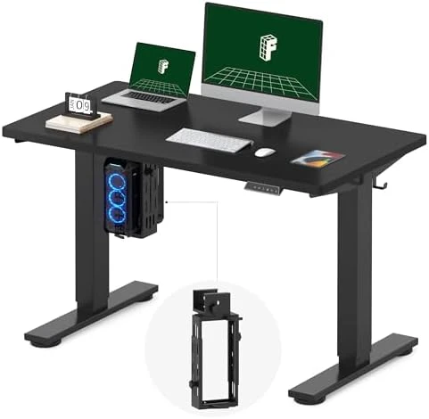 Whole-Piece Standing Desk with Clamp Power Strip, 48x24" — Standing Desk, FLEXISPOT