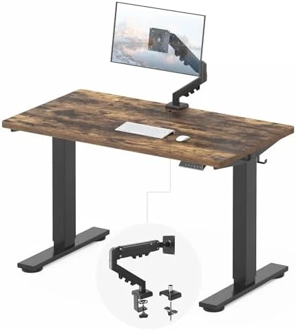 Whole-Piece Standing Desk with Clamp Power Strip, 48x24" — Standing Desk, FLEXISPOT
