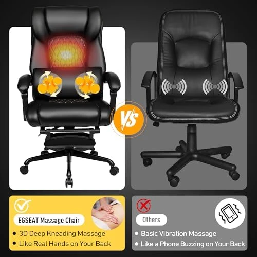3D Kneading Massage Office Chair with Heat — Massage Chairs, EGSEAT