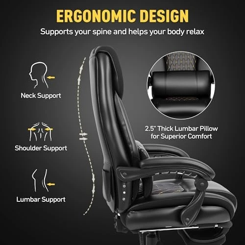 3D Kneading Massage Office Chair with Heat — Massage Chairs, EGSEAT