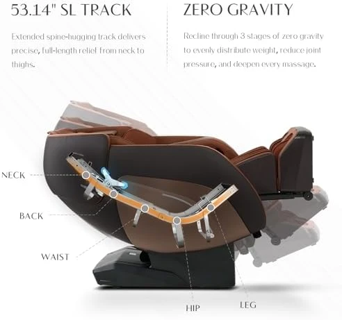 3D Massage Chair with Zero Gravity Recliner — Massage Chairs, Mazzup