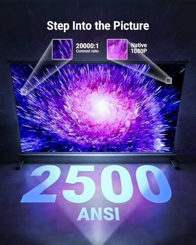 4K Projector with Built-in Google TV and Auto Features — Smart Projector, Pemoon