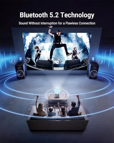 4K Projector with Built-in Google TV and Auto Features — Smart Projector, Pemoon