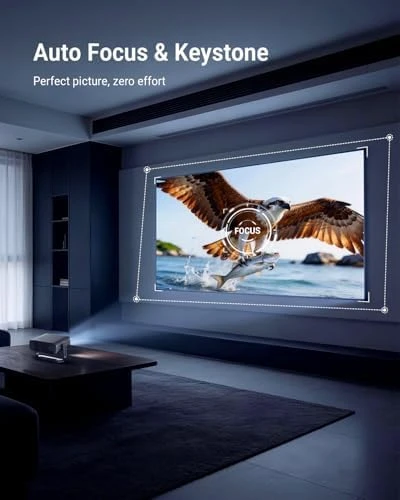 4K Projector with Built-in Google TV and Auto Features — Smart Projector, Pemoon