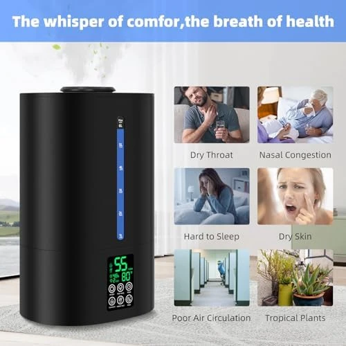 6L Top Fill Humidifier with Warm and Cool Mist — Humidifier, Coolfiqu