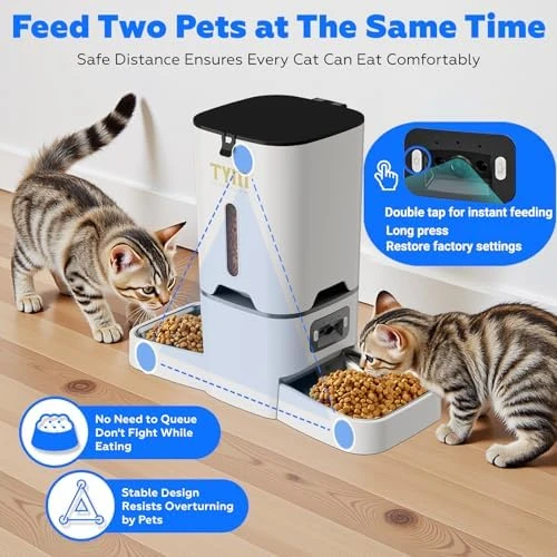 Automatic Cat Feeder with 2 Cameras — Automatic Pet Feeder, TYM