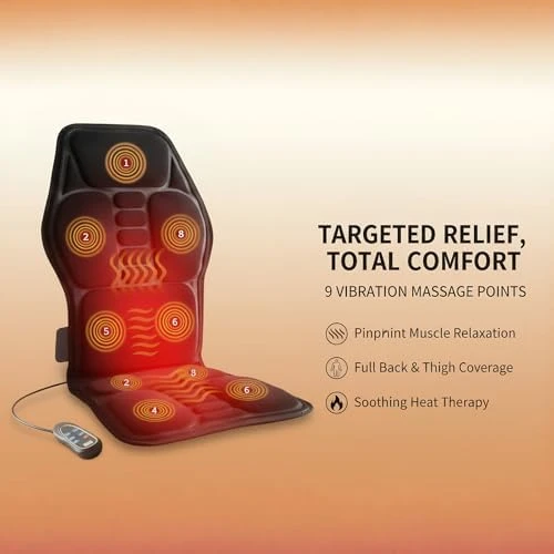 Back Massager with Heat and Vibration — Massage Chairs, UieSian Asdys