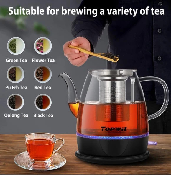 Electric Kettle with Glass Carafe — Electric Kettle, TopWit