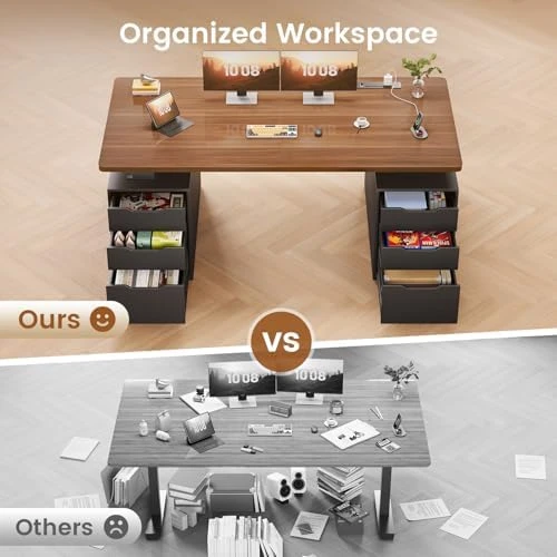 Electric Standing Desk with 6 Drawers — Standing Desk, SEDETA