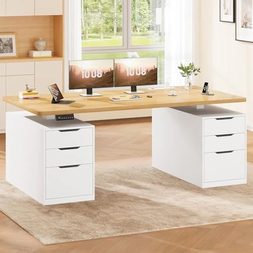 Electric Standing Desk with 6 Drawers — Standing Desk, SEDETA