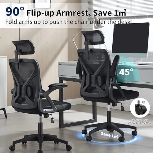 Ergonomic Desk Chair with Adjustable Lumbar Support — Smart Chairs, Nexthro