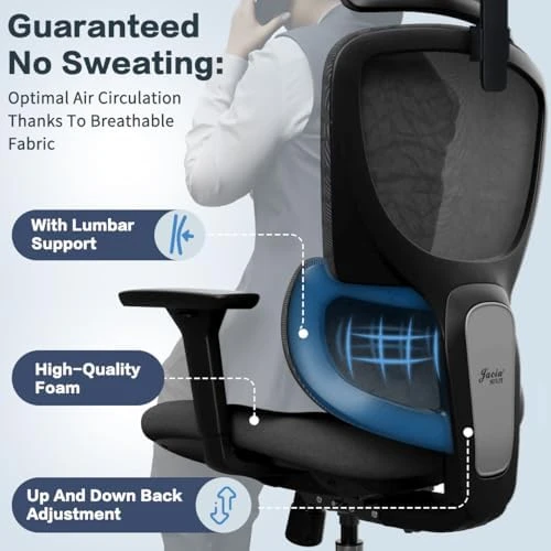 Ergonomic Mesh Office Chair — Smart Chairs, Jacia House