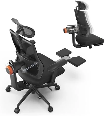 Ergonomic Office Chair with Adaptive Lumbar Support, Footrest, 4D Armrest, Adjustable Seat Depth & Height — Smart Chairs, NEWTRAL