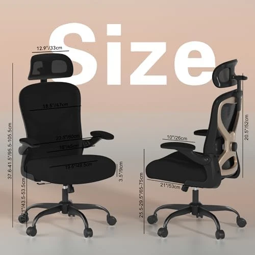 Ergonomic Office Chair with Mesh and Gold Accents — Smart Chairs, CASASIO