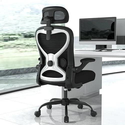 Ergonomic Office Chair with Mesh and Gold Accents — Smart Chairs, CASASIO