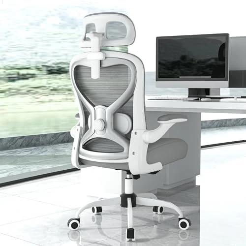 Ergonomic Office Chair with Mesh and Gold Accents — Smart Chairs, CASASIO