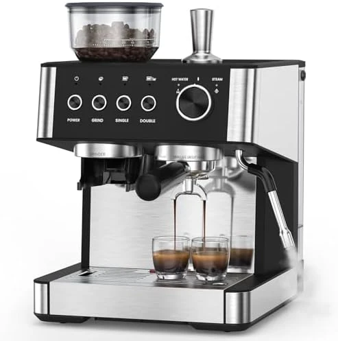 Espresso Machine with Grinder — Coffee Maker, Electactic