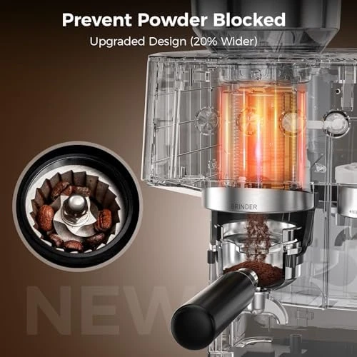 Espresso Machine with Grinder — Coffee Maker, Electactic