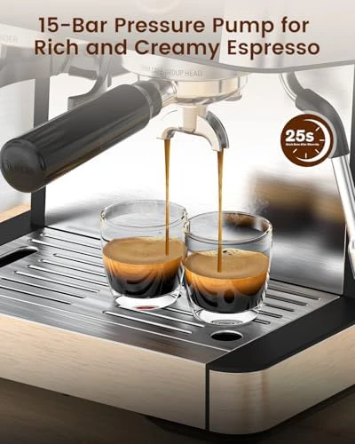 Espresso Machine with Grinder — Coffee Maker, Electactic