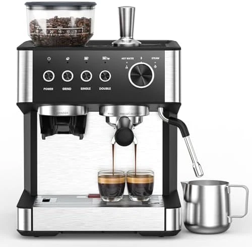 Espresso Machine with Grinder — Coffee Maker, Electactic