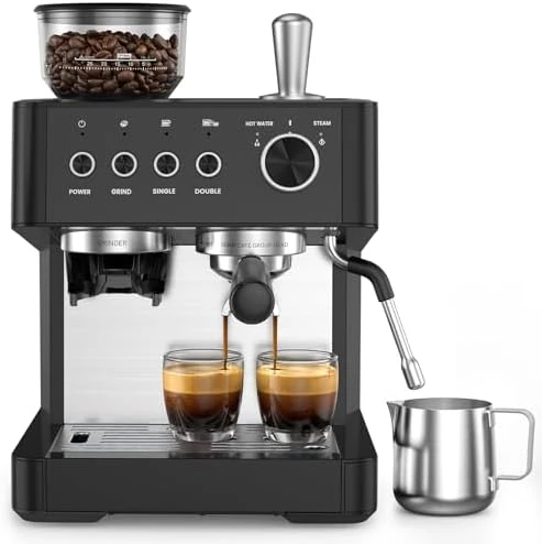 Espresso Machine with Grinder — Coffee Maker, Electactic