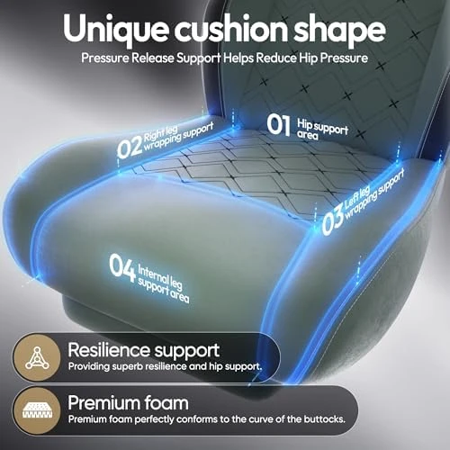 Gaming Chair with Heated Massage Lumbar Support — Massage Chairs, Dowinx