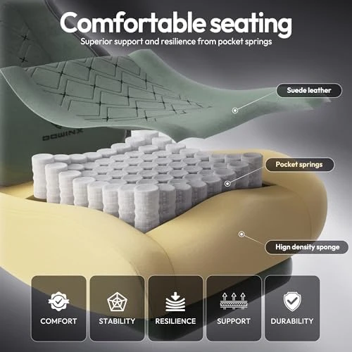 Gaming Chair with Heated Massage Lumbar Support — Massage Chairs, Dowinx