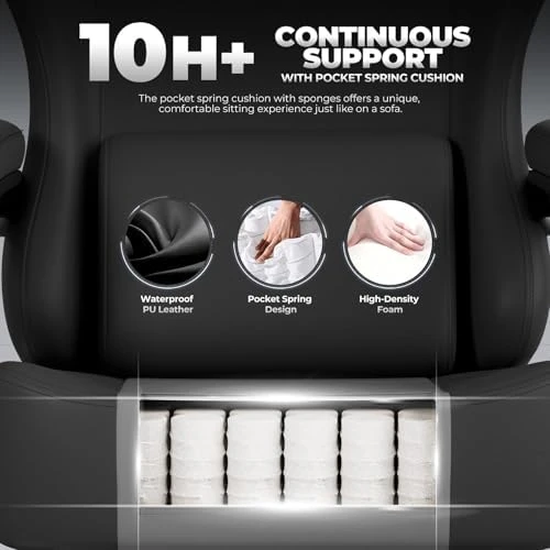 Gaming Chair with Pocket Spring Cushion — Smart Chairs, GTPLAYER