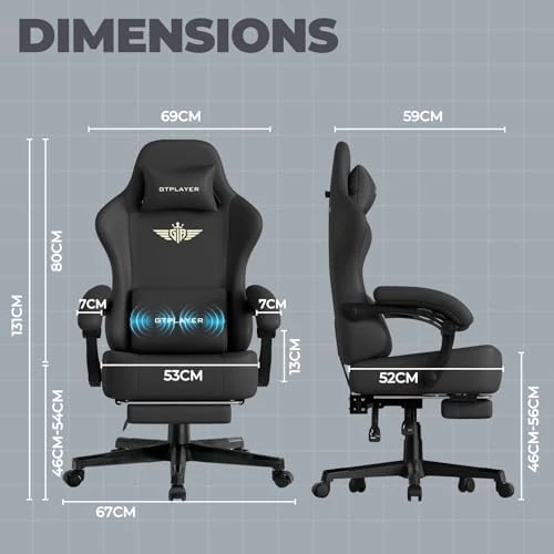 Gaming Chair with Pocket Spring Cushion — Smart Chairs, GTPLAYER