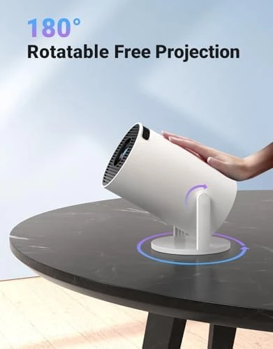 Mini Projector with WiFi 6 and Bluetooth 5.2 — Smart Projector, Truzcn