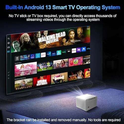 Mini Projector with WiFi and Bluetooth — Smart Projector, JIUMAO-M98