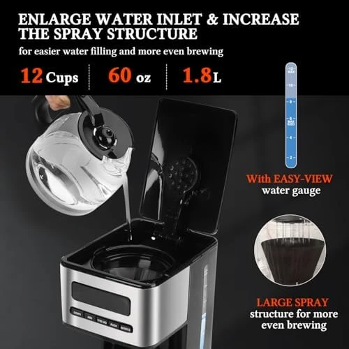 Programmable Coffee Maker 12 Cup, Hot and Iced — Coffee Maker, Taylor Swoden