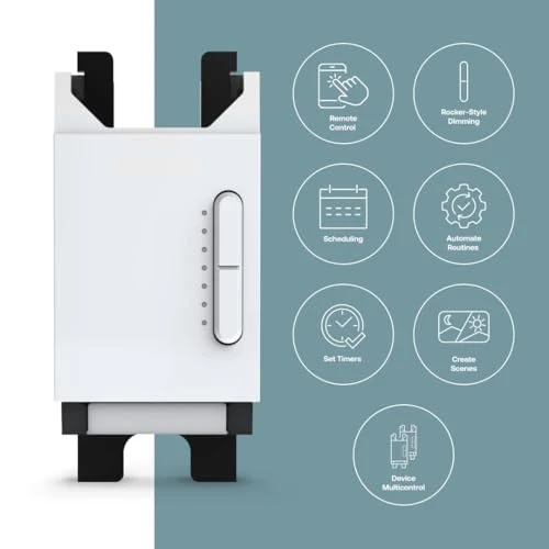Smart Dimmer, Single-Pole, Rocker-Style Dimming — Smart Switch, Deako
