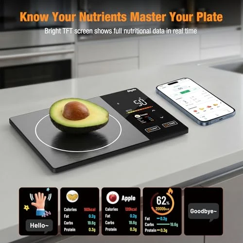 Smart Nutrition Food Scale with TFT Display — Smart Scale, Diyife