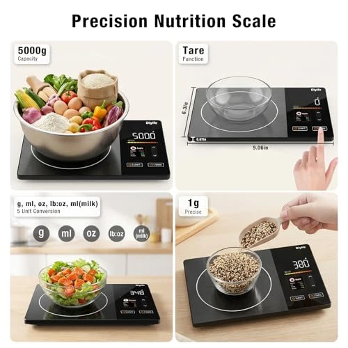 Smart Nutrition Food Scale with TFT Display — Smart Scale, Diyife