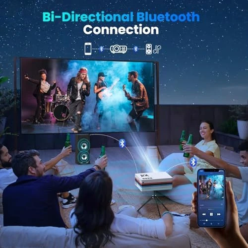 Smart Projector with WiFi 6 and Bluetooth 5.3 — Smart Projector, FUDONI