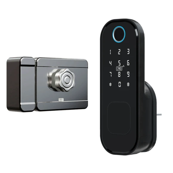 Smart WiFi Lock with Fingerprint, APP, Password, IC Card, and Key Unlock — Smart Lock, Tuya