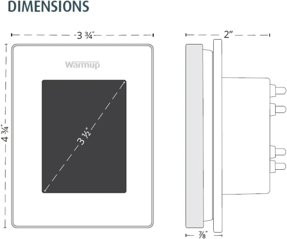 Smart WiFi Thermostat for Underfloor Heating — Smart Thermostat, Warmup