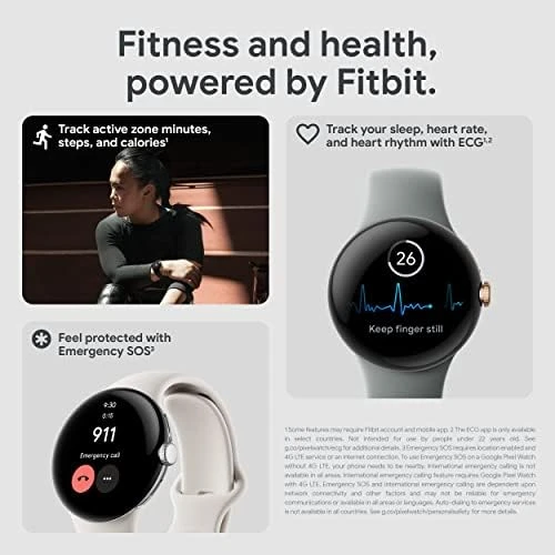 Smartwatch with Fitbit Activity Tracking — Smart Watch, Google