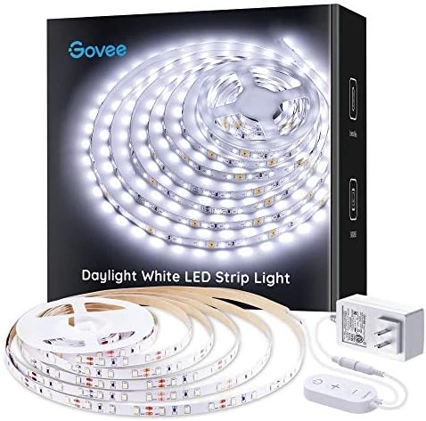 Warm White LED Strip Lights, Bright 300 LEDs, 3000K Dimmable Light Strip 16.4ft with Control Box — LED Strip Lights, Govee