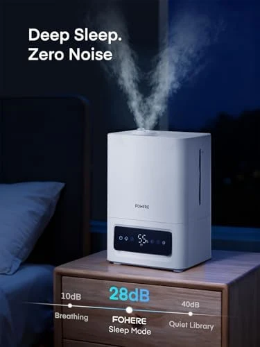 6L Humidifier for Bedroom, Cool Mist, Smart Sensor — Humidifier, FOHERE