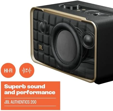 Authentics 200 - Retro Style Smart Home Speaker — Smart Speaker, JBL