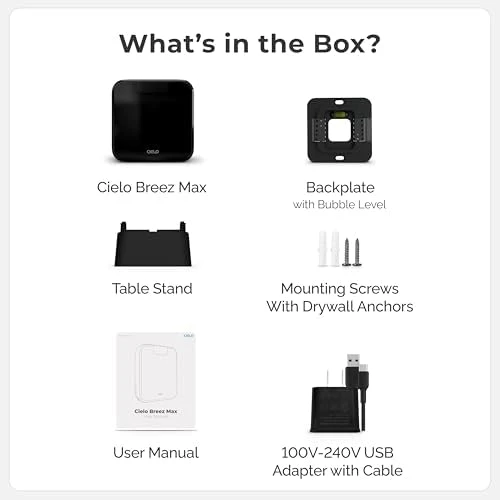 Breez Max Smart AC Controller — Smart Thermostat, Cielo