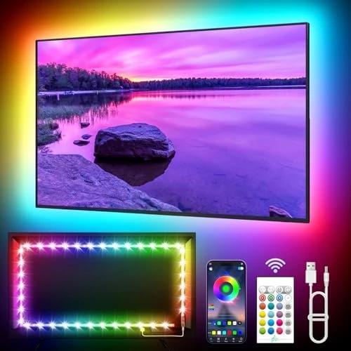 LED Lights for TV, 16.4ft with Music Sync & App Control — LED Strip Lights, KANTUTOE